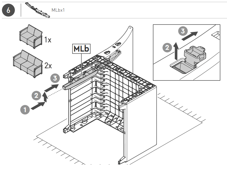 JULA Furniture group Rosalie + Orlando 2 parts User Manual - How to Installation 6