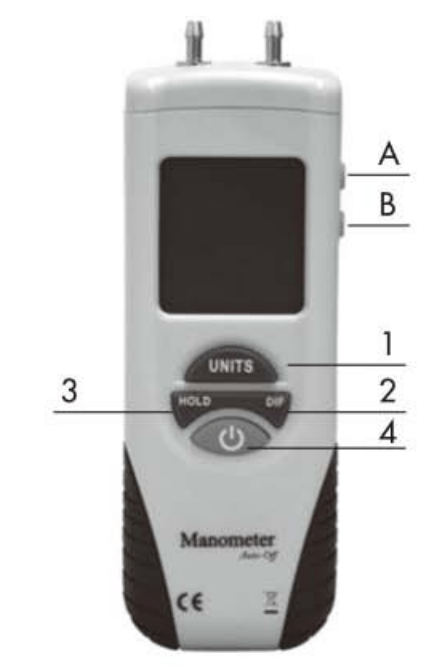 Pyle Digital Manometer PDMM01 User Manual - Button