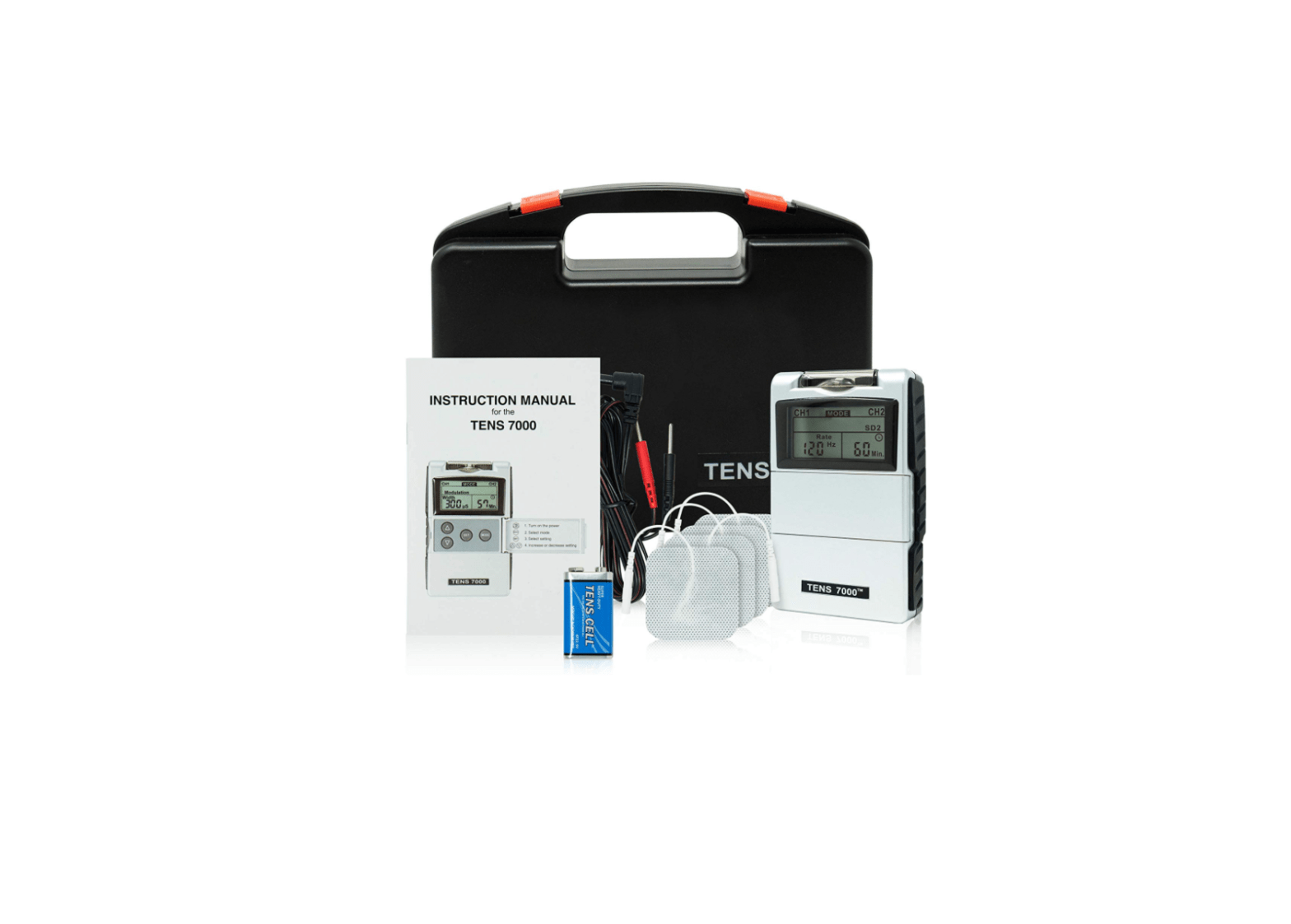 TENS 7000 Digital TENS Unit with Accessories User Manual - Featured image