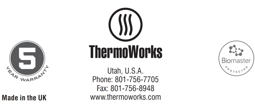 ThermoWorks Thermapen One Operating Instructions - Certified icon