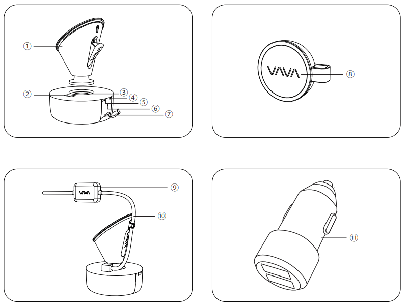 VAVA VA-CD001 VAVA 1080p Dash Cam User Manual - Product Overview