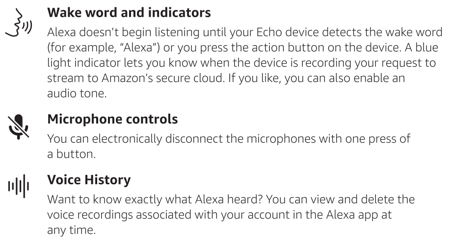 Amazon Echo Dot (4th Gen, 2020 release) Smart speaker with Alexa Charcoal User Manual - Alexa is designed to protect your privacy