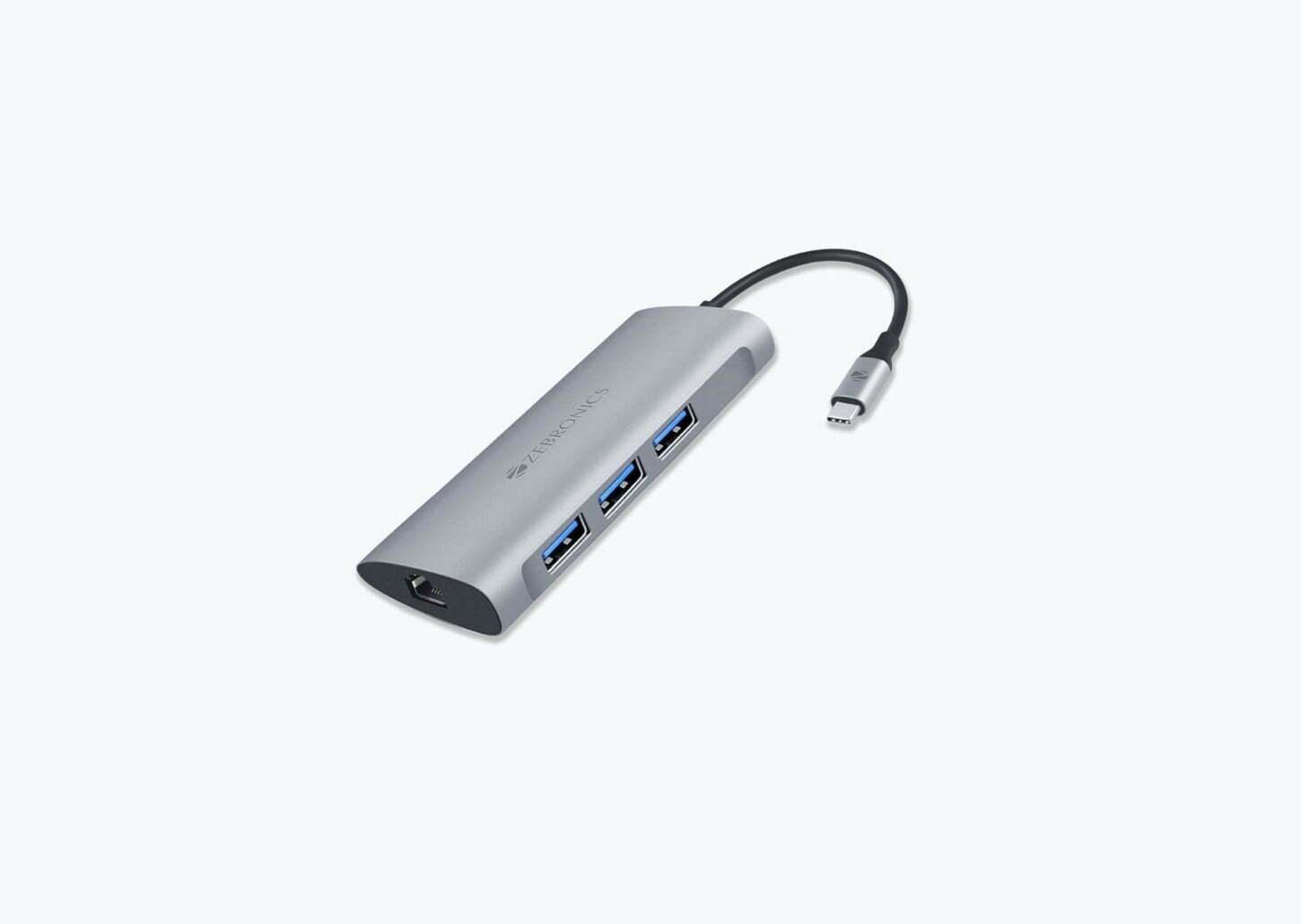 ZEBRONICS ZEB-TA1000UCL 6-in-1 USB Type C Multiport Adapter User Manual - Featured image
