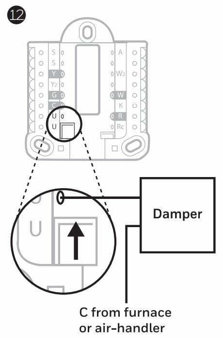 Honeywell T6 Pro Installation User Manual - Figure 12