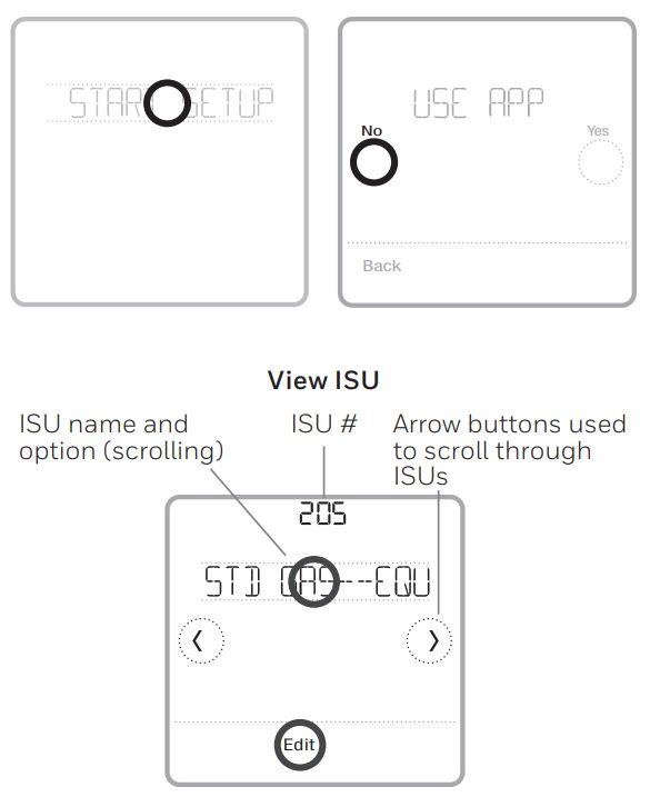 Honeywell T6 Pro Installation User Manual - Setup using the thermostat