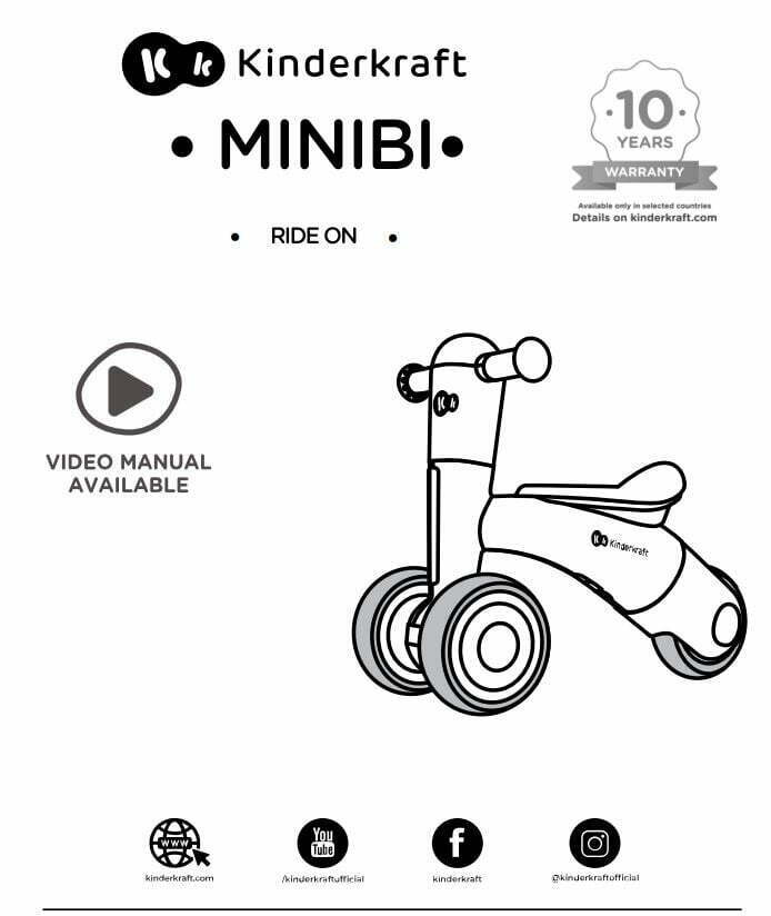 Kinderkraft Tricycle MINIBI Installation Guide
