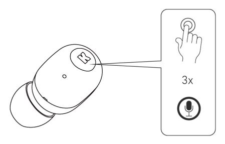 Kreafunk 2ACVCABEAN ABEAN Bluetooth Earphone charging case Instruction Manual - Voice Assistant