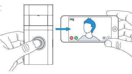 Ring video doorbell 2nd generation user manual - After setup, push the button on the front of your Video Doorbell to see video from the camera in the Ring app