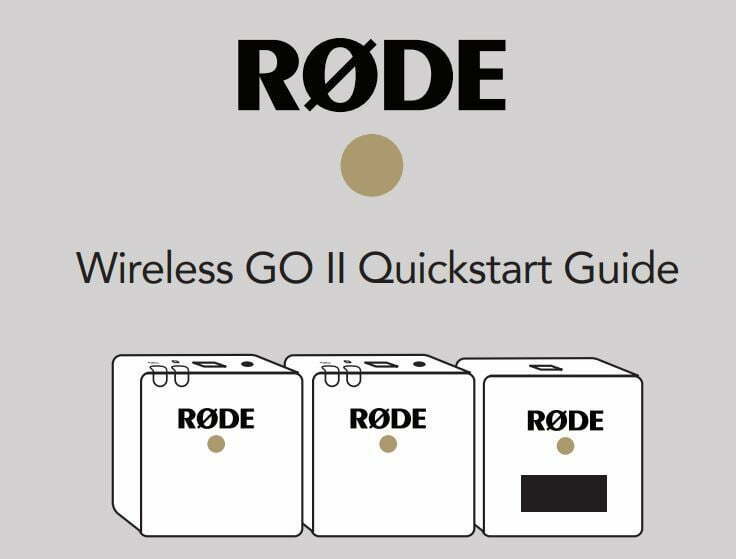 Rode Wireless Go 2 User Manual