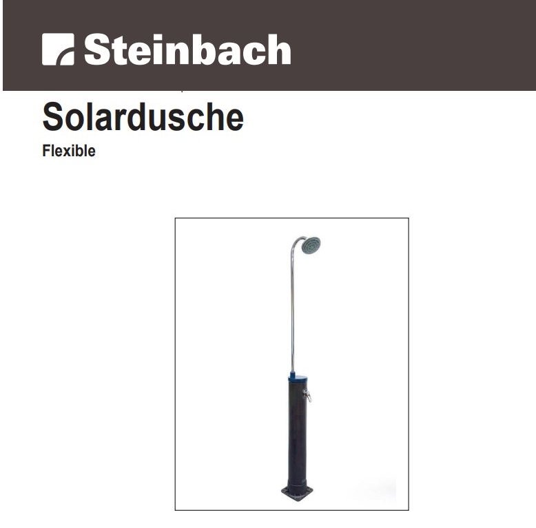 Steinbach ID452 Solar Shower User Manual