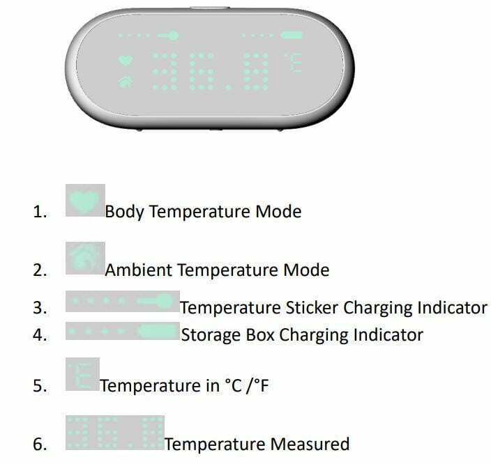 VAVA Smart Baby Thermometer User Manual - LED DISPLAY