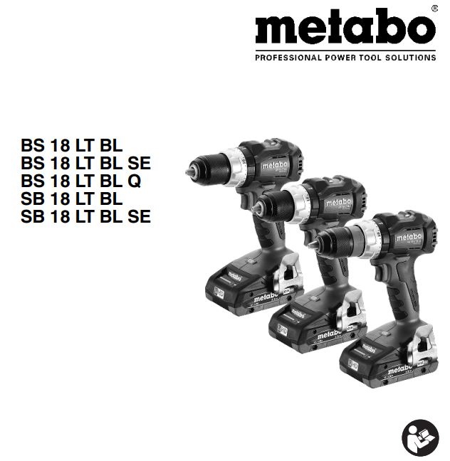 metabo BS 18 LT BL Cordless Hammer Screwdriver Instructions