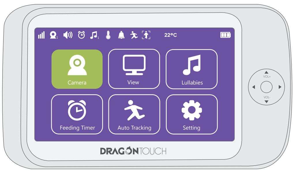Dragon Touch DT50 Baby Monitor User Manual - Camera