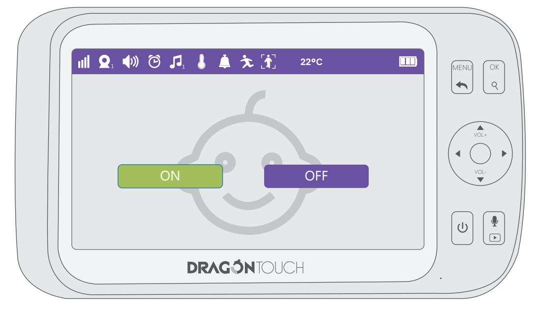 Dragon Touch DT50 Baby Monitor User Manual - Choose “Power Saving” and press “OK”