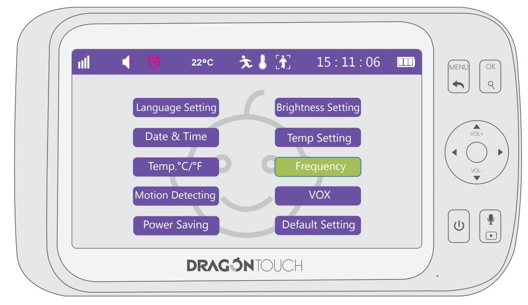Dragon Touch DT50 Baby Monitor User Manual - Frequency