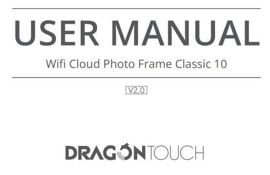 Dragon Touch Digital Photo Frame Classic 10 User Manual