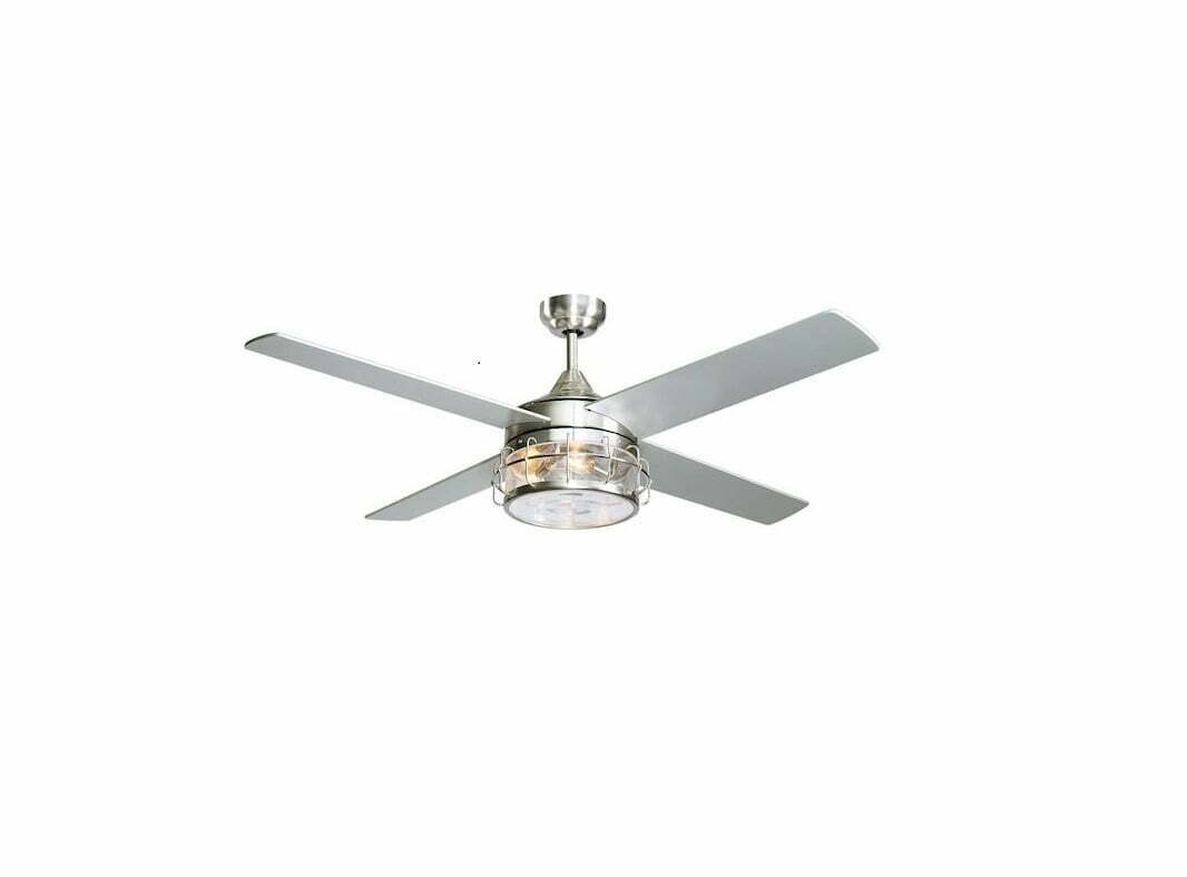 Fary 21.6 in. Satin Nickel Ceiling Fan with Light User Guide - Featured image