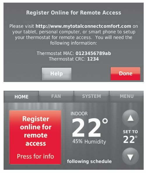 Honeywell Home WIFI 9000 COLOR TOUCHSCREEN THERMOSTAT User Manual - Connecting to Your Wi-Fi Network