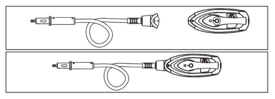 Kogan 13-in-1 Steam Mop User Manual - Insert the designated end of the extension hose into the designated hole in the main unit
