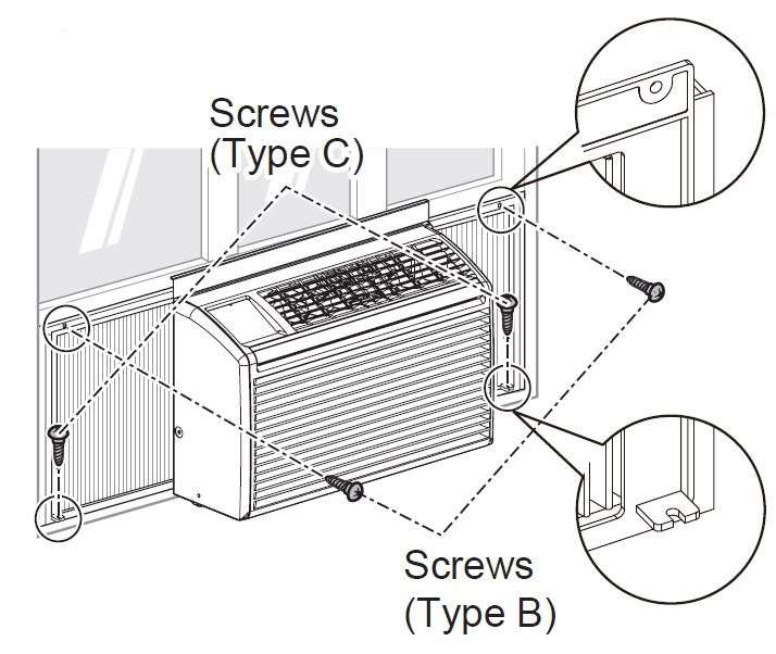 LG LW5016 BTU Window Air Conditioner User Manual -Extend the guide panels