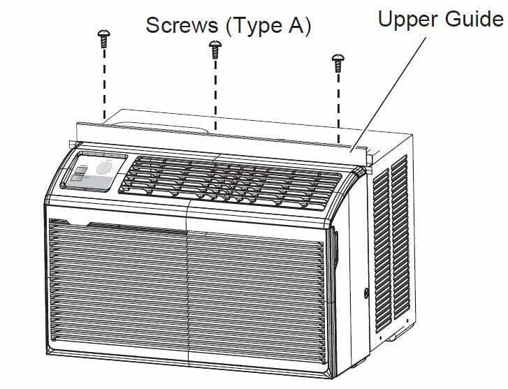LG LW5016 BTU Window Air Conditioner User Manual - Preparation of Chassis