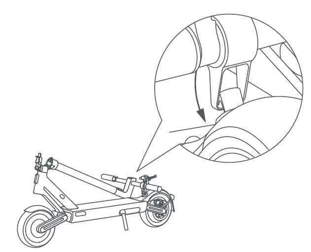 NAVEE S65 Electric Scooter User Manual - Align the buckle with the hook and secure them together