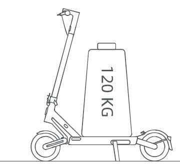 NAVEE S65 Electric Scooter User Manual - Do not use this product beyond the maximum load 120 KG