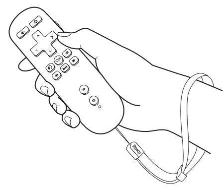 Roku 3 Streaming Media Player User Manual - It comes with an adjustable wrist strap