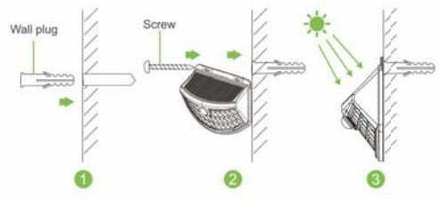 Sears DG36-04 Solar Lights Outdoor LEDs User Manual - Installation