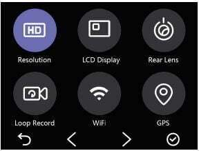VAVA VA-VD009 2K Dual Dash Cam user manual - Video Resolution