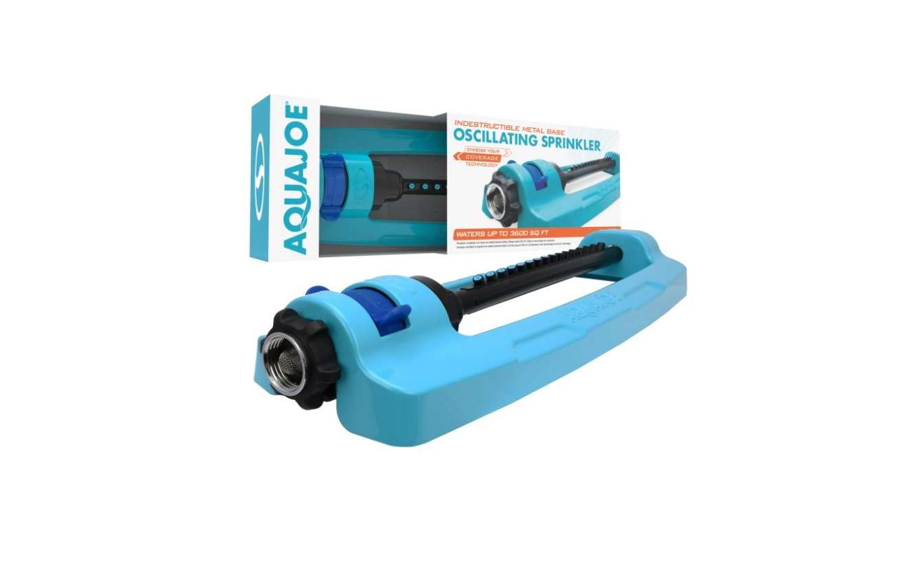 Aqua Joe SJI-OMS16 Indestructible Metal Base Oscillating Sprinkler User Manual - Featured image