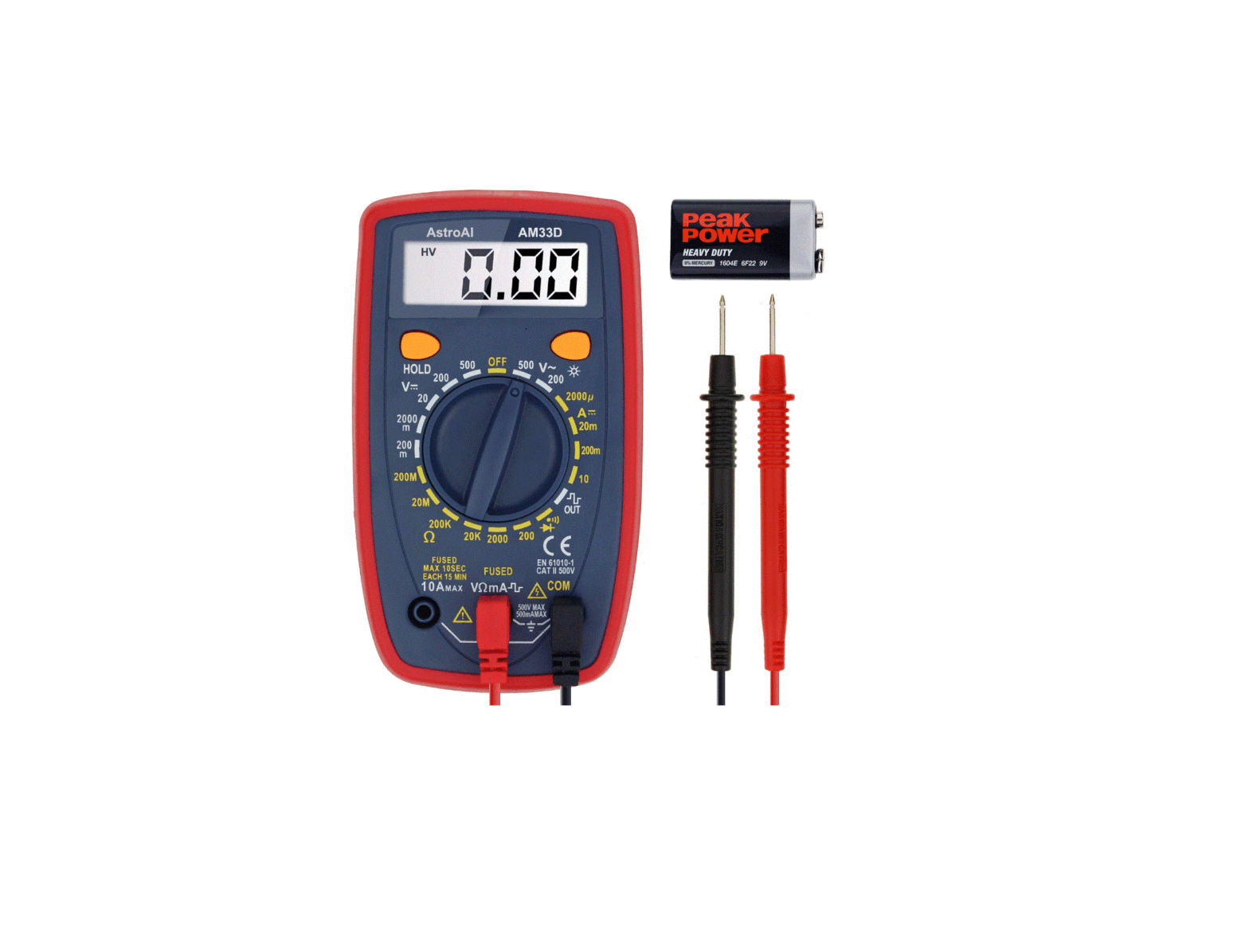 AstroAI Multimeter 2000 Counts Digital Multimeter with DC AC Voltmeter and Ohm Volt Amp Tester User Manual - Featured image