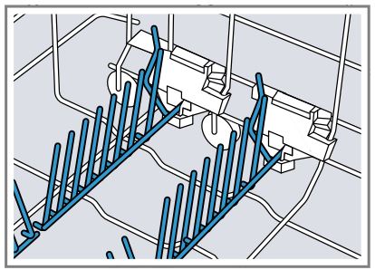 BOSCH SGV4HCX48E Dishwasher Instruction Manual - Folding prongs