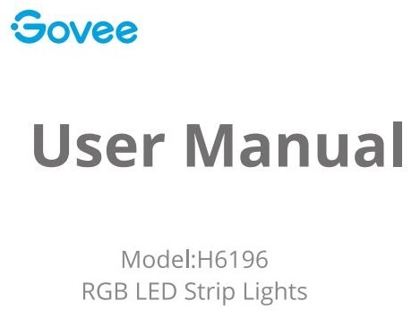 Govee H6196 RGB Bluetooth LED Strip Light User Manual