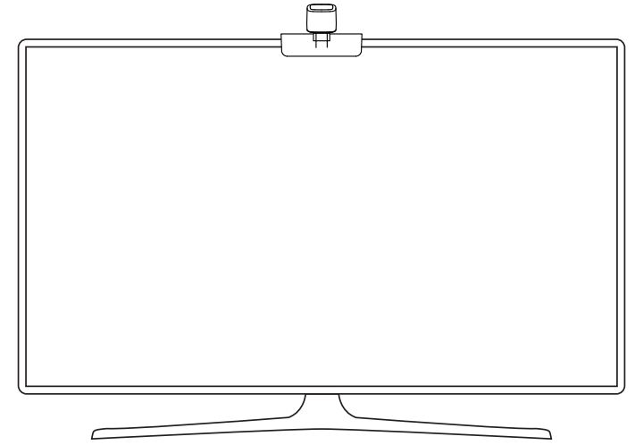 Govee H6199 RGBIC TV Backlight User Manual - Position the camera to the top-center of the TV