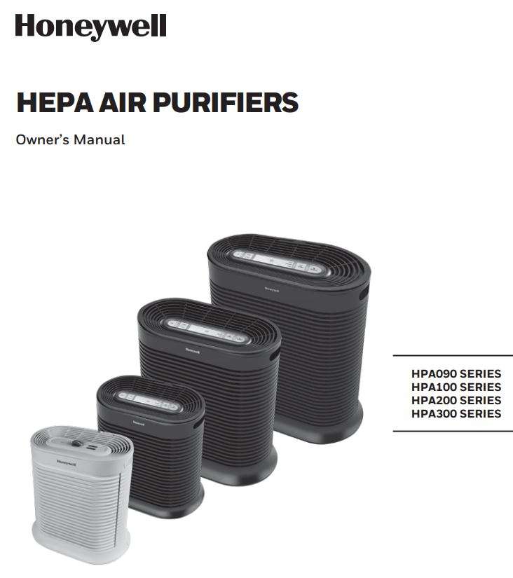 Honeywell True HEPA Air Purifier Allergen Plus Series HPA300 User Manual