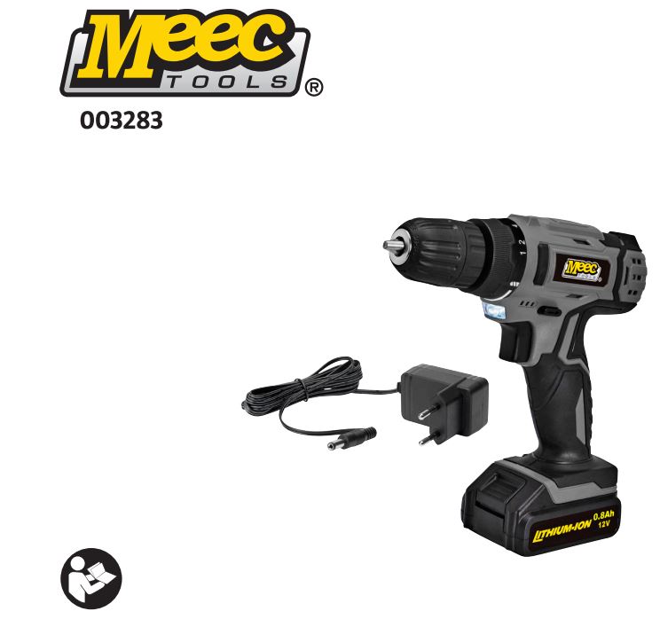 MEEC TOOLS 003283 Cordless Electric Screwdriver Instruction Manual