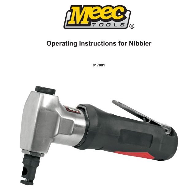 MEEC TOOLS 017081 Nibbler Instruction Manual