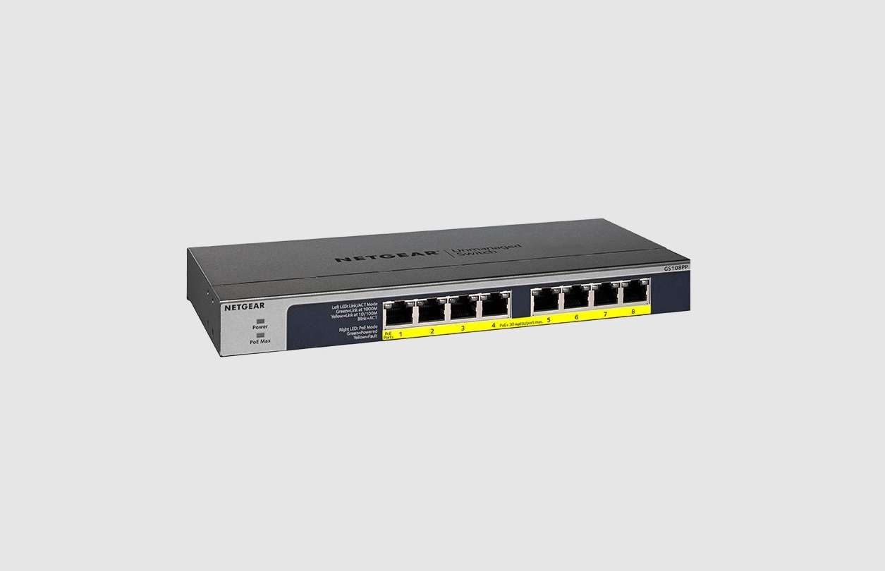 NETGEAR 8-Port Gigabit Ethernet Unmanaged PoE+ Switch User Manual