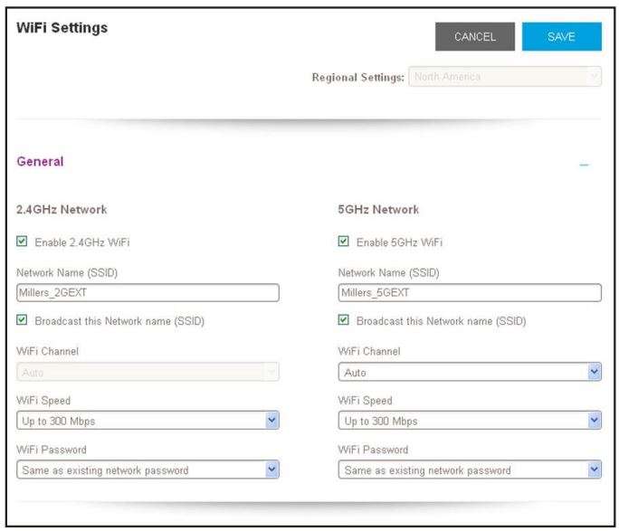 NETGEAR AC750 Wi-Fi Range Extender EX3700 User Manual - Select Settings WiFi