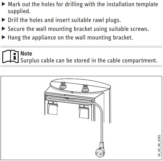 STIEBEL ELTRON SH 10 SLi Electric Water Heater Instruction Manual - Appliance installation