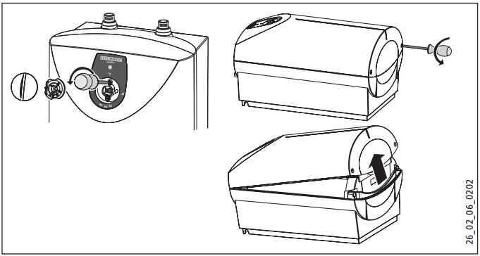 STIEBEL ELTRON SH 10 SLi Electric Water Heater Instruction Manual - Opening the appliance