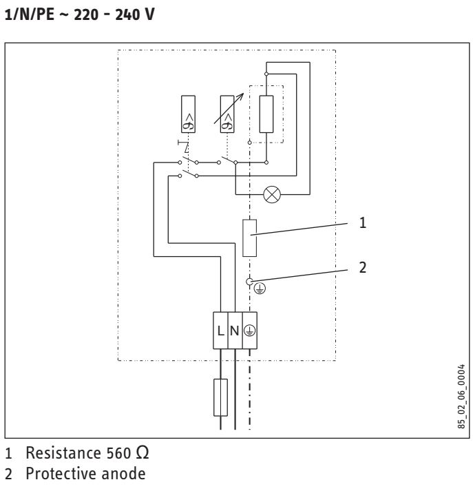 STIEBEL ELTRON SH 10 SLi Electric Water Heater Instruction Manual - Wiring diagram