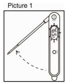 ThermoPro TP03A Digital Instant Read Meat Thermometer User Manual - Picture 1