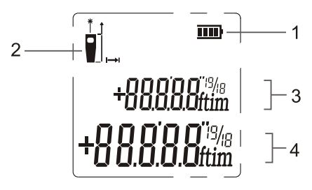 UNI-T LM60T Laser Tap User Manual - LCD Indicators