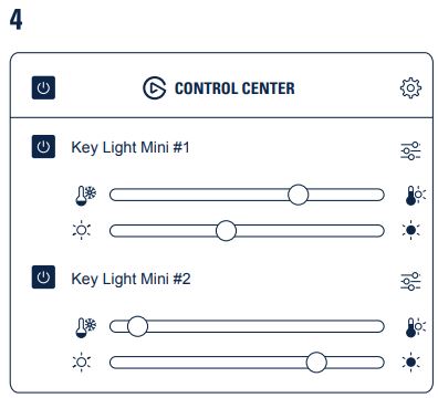 elgato 902654 Key Light Mini User Guide - Use Control Center to switch key
