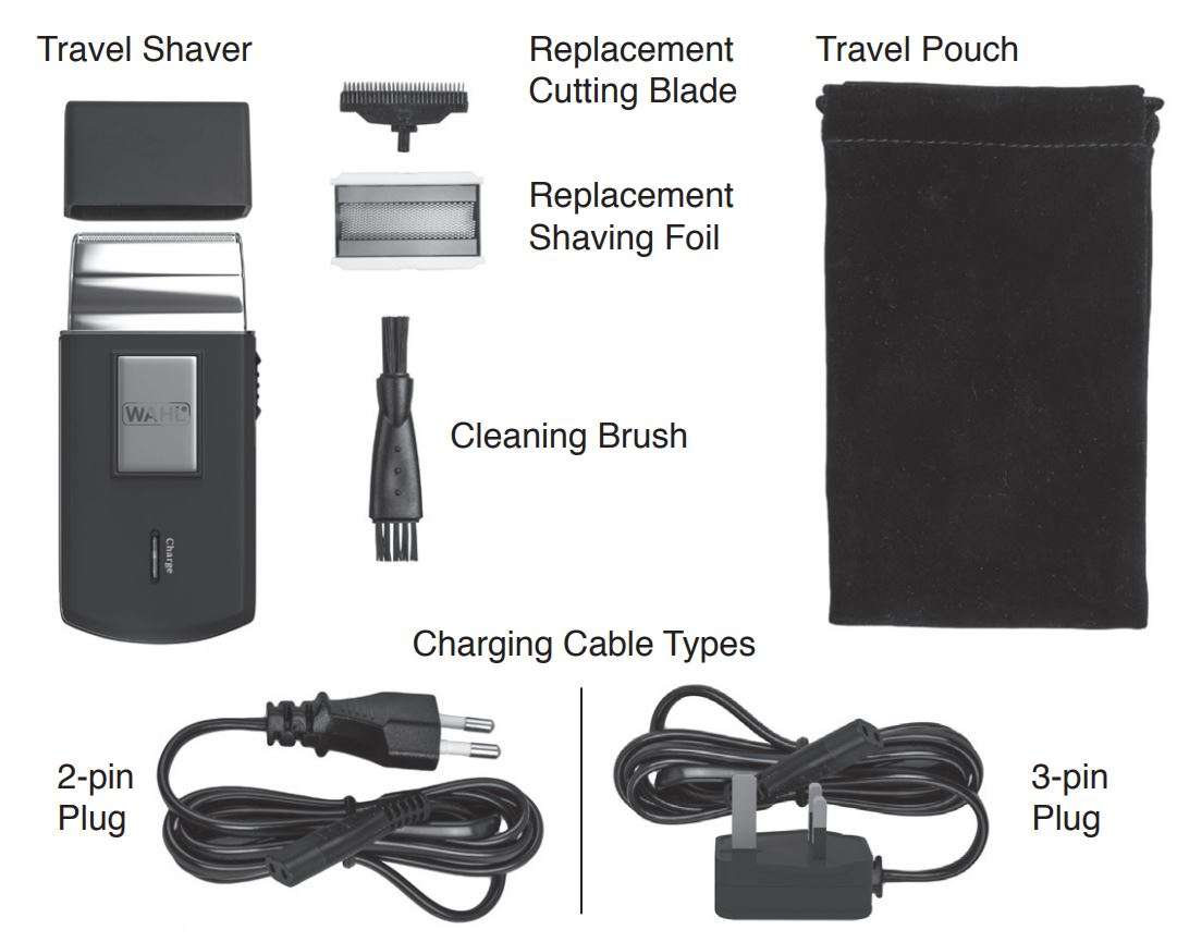 36153615 WAHL Travel Shaver Instruction Manual - Accessories