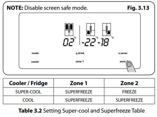 AGA ASXS21 Fridge Freezer User Manual - Fig 3.13