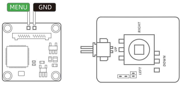 Caddx FPV Air Unit User Manual - Solder the menu wire and the gnd wire