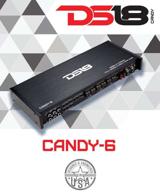 DS18 Candy 6 Owner's Manual - thank you page